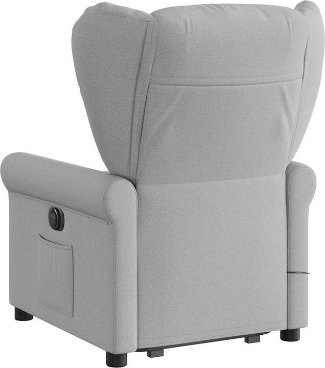 Actual product image VidaXL Massage chair with stand-up aid Cloud grey fabric