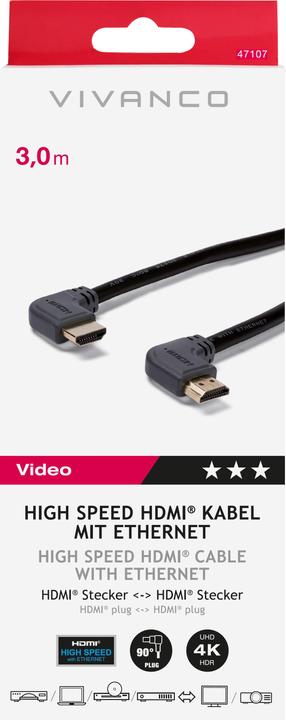 Immagine prodotto Vivanco HDMI (Typ A) — HDMI (Typ A) (3 m)