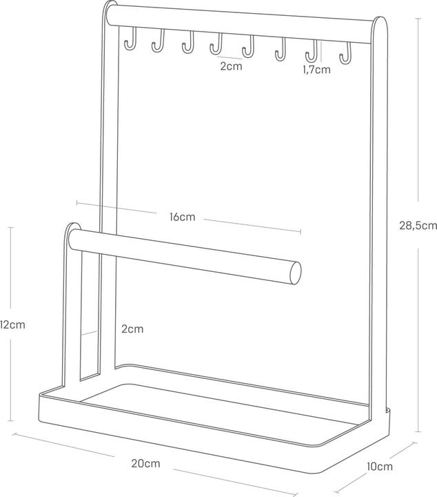 Actual product image Yamazaki TOSCA jewellery stand