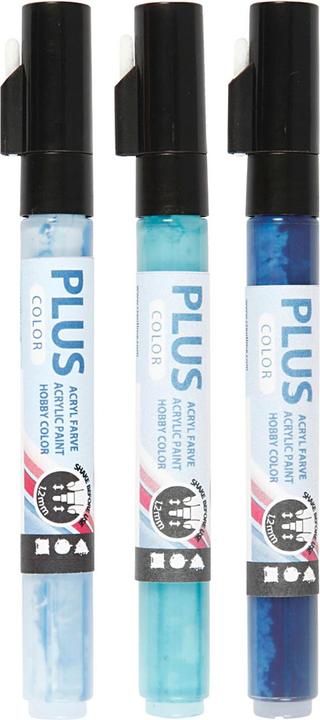 Creativ Company Acrylmarker (Blau, Hellblau, Aqua, 2 mm, 3 x)