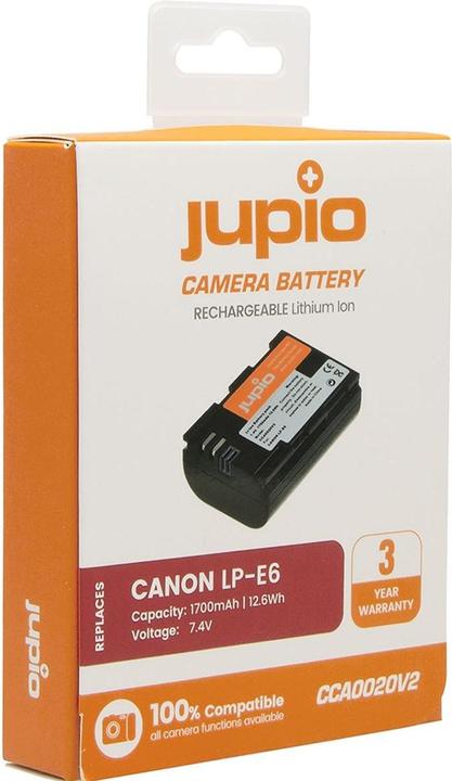 Immagine prodotto Jupio Canon LP-E6 1700 mAh (Batteria della fotocamera)