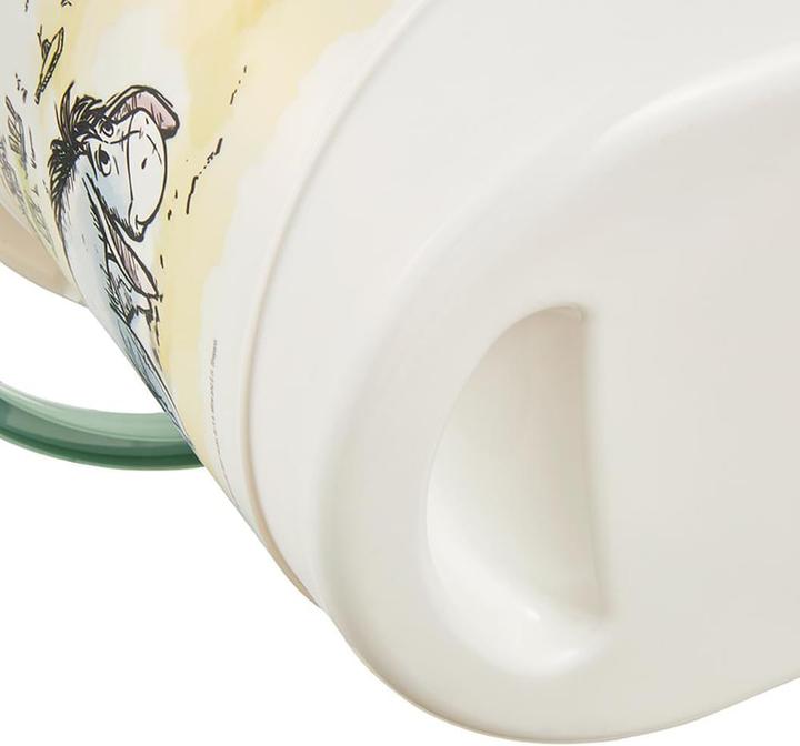 Actual product image keeeper kids nappy pail "karol winnie", with lid, white with Winnie the Pooh decor, with carrying handle