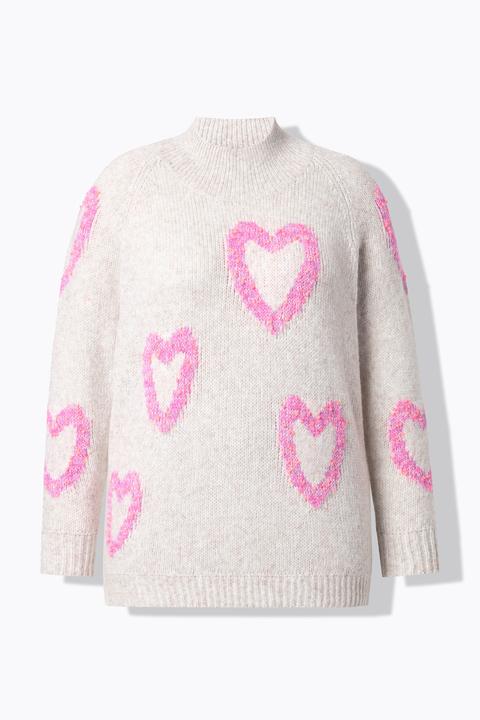 Produktbild Miamoda Pullover, Komfort Fit, Herzen aus Noppengarn (60)