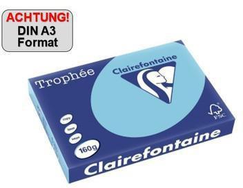 Actual product image Clairefontaine Copy paper Trophee A3 120g/sqm PU=250 sheets blue (120 g/m², A3)