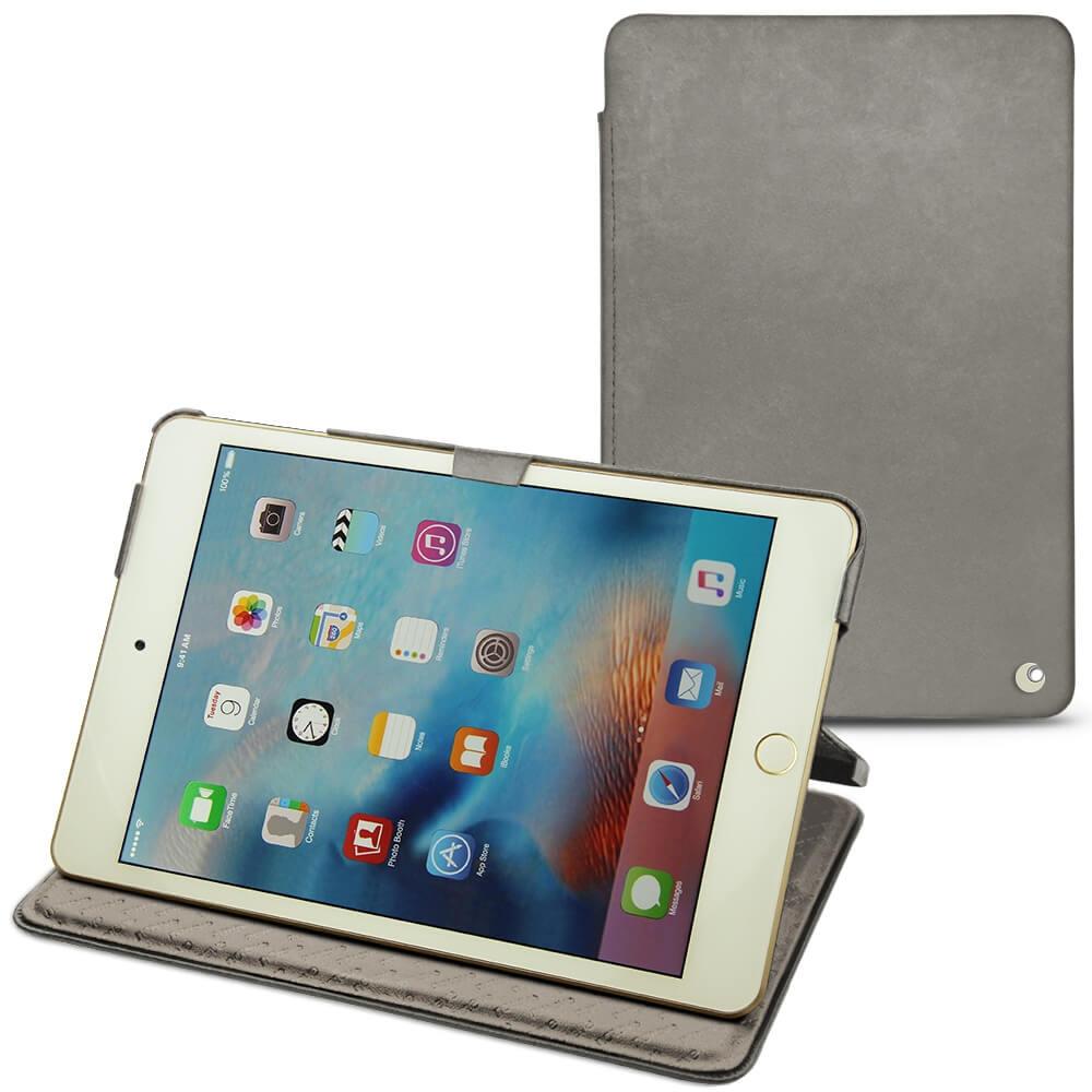 Noreve Lederschutzhülle horizontal (IPad Mini 4), Tablet Hülle, Grau