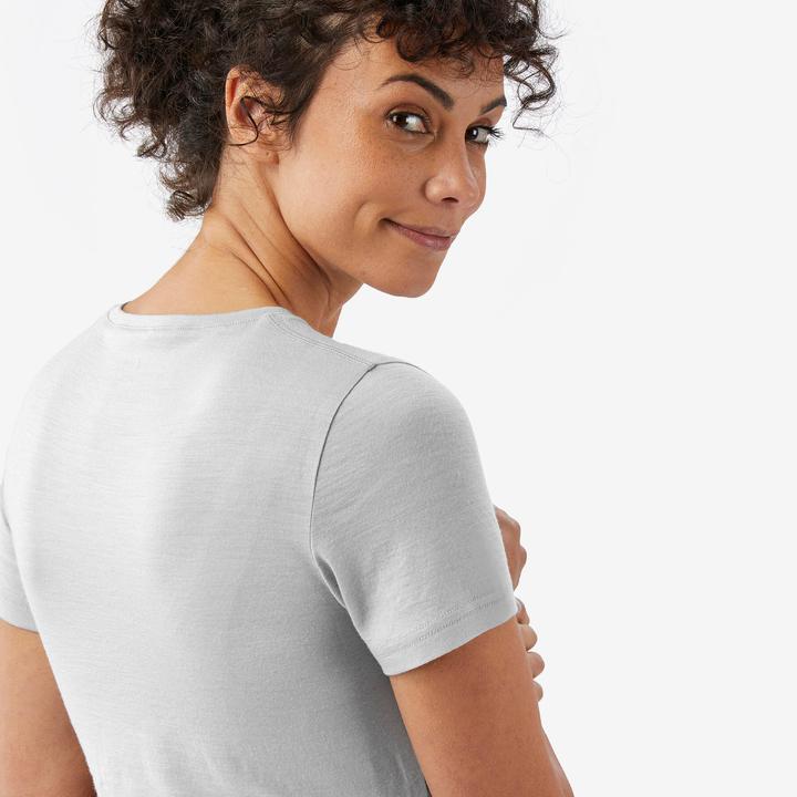 Actual product image Forclaz T-Shirt Damen Merinowolle - Travel500 grau (M)