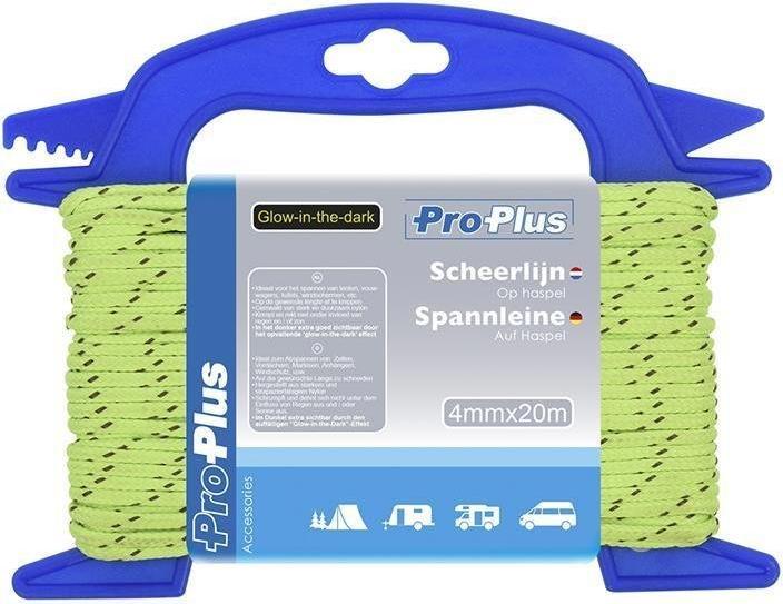 Produktbild ProPlus Spannleine 4mm x 20m Glow-in-the-dark auf Haspel