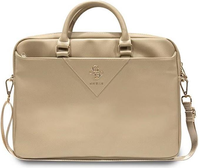 Actual product image Guess Torba GUCB15ZPGSTEGD 16" złoty/light gold Triangle 4G (16")