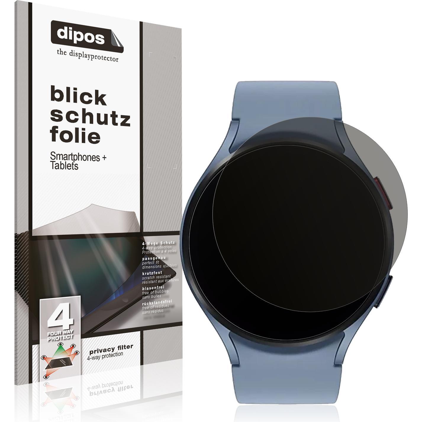Dipos Blickschutzfolie 4-Way Privacy, Smartwatch Schutzfolie, Transparent