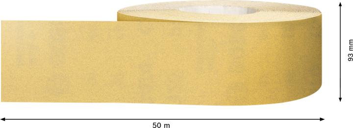 Produktbild Bosch Professional Zubehör EXPERT C470 Schleifpapierrolle zum Handschleifen, 93 mm x 50 m, G 320 (320)
