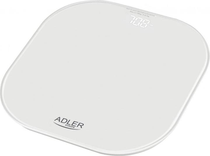 Adler Balance de salle de bain | AD 8188 | Poids maximum (capacité) 180 kg | Précision 100 g | Blanc (180 kg)