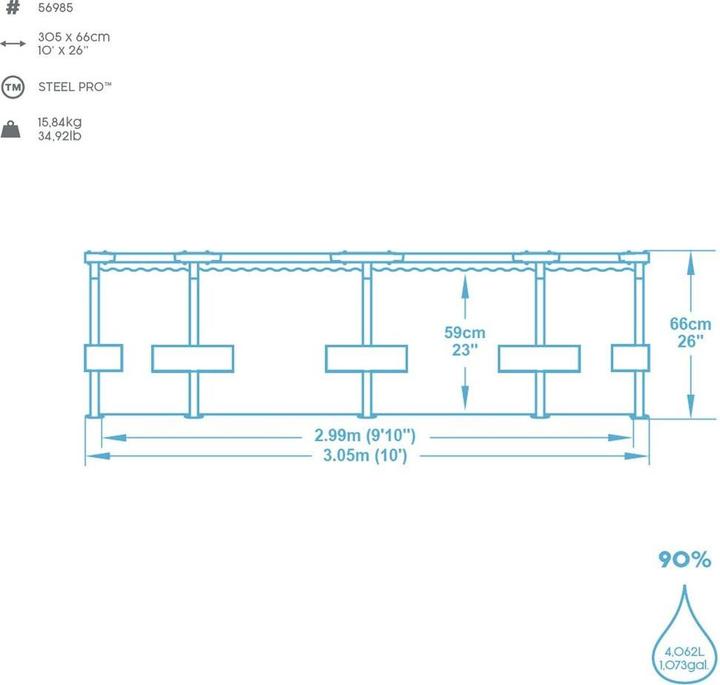 Produktbild Bestway Steel Pro (Ø 305 x 66 cm)
