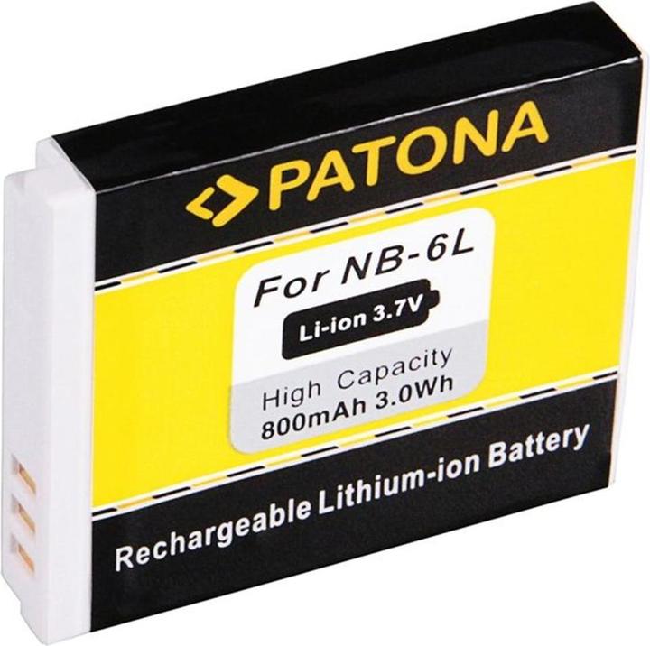 Actual product image Patona Battery NB-6L, 800 mAh / 3.7V (Rechargeable battery)