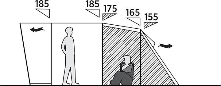 Produktbild Easy Camp Familien-Tunnelzelt Skarvan 4 (grau, Modell 2025) (Tunnelzelt, 14.50 kg, 4 Personen)