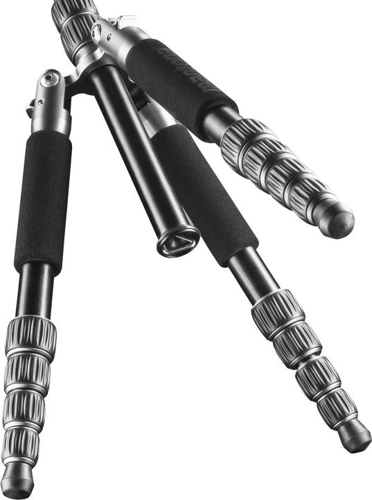 Produktbild mantona light traveller Reisestativ schwarz/grau (Metall)