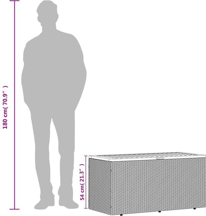 Produktbild vidaXL Garten-Auflagenbox