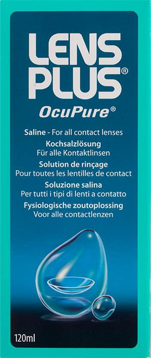 Lens Plus OcuPure (Kochsalzlösung Linsenmittel, 120 ml)
