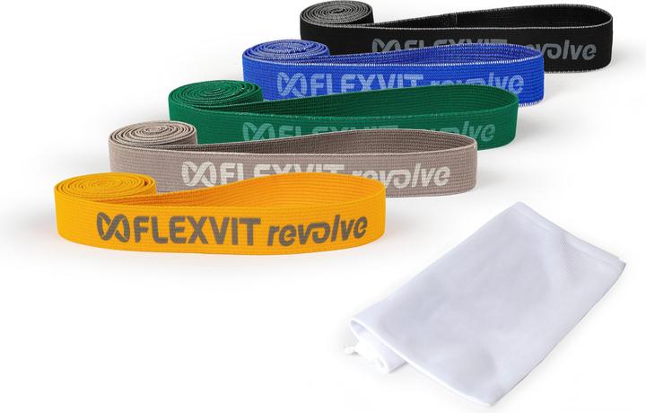 Produktbild Flexvit Powerbands Revolve 5er-Set "Pentathlon" (Extra Leicht, Extra Stark, Leicht, Mittel, Stark)