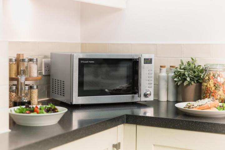 Image du produit Russell Hobbs RHM2031 – 20-Liter-Digitale Mikrowelle mit Grill, Edelstahl (20 l)
