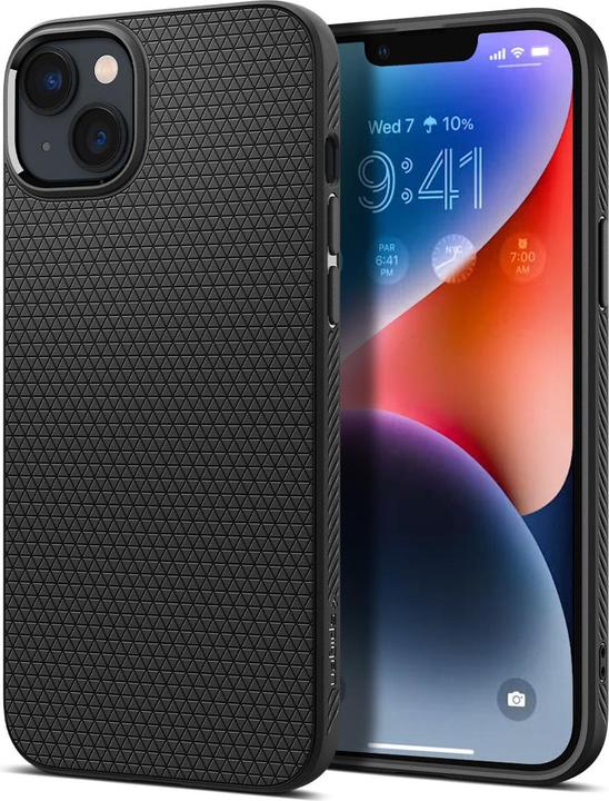 Actual product image Spigen Liquid Air iPhone 14 Plus case - Black (Apple iPhone 14 Plus)