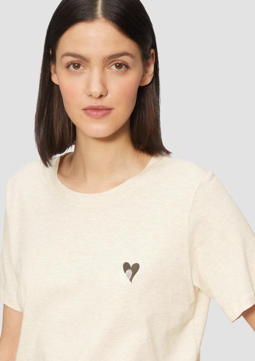 Produktbild S.Oliver T-Shirt T-Shirt im Relaxed Fit mit Herz-Stickerei (36)