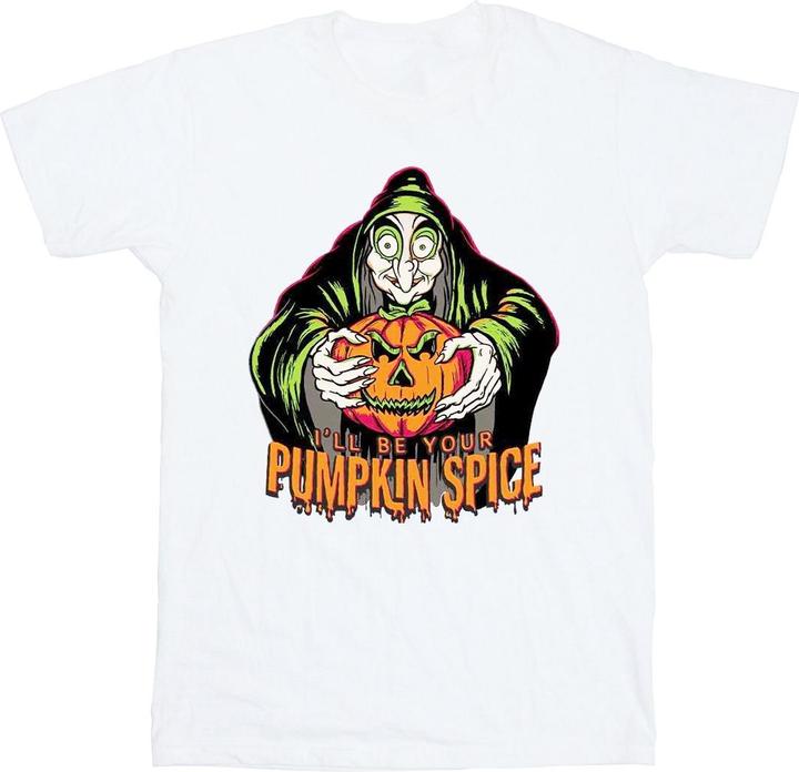 Actual product image Disney Mens Pumpkin Spice Evil Queen Villains Cotton T-Shirt (4XL)