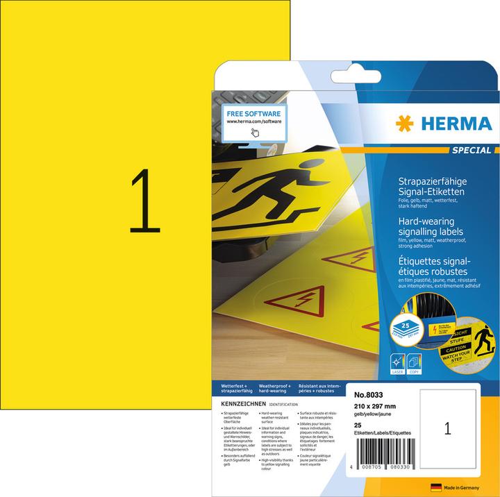 Produktbild Herma Wetterfeste Etiketten A4