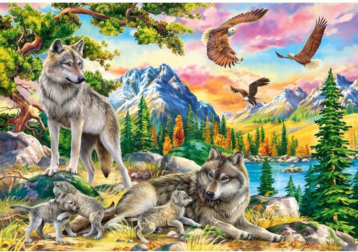 Produktbild Castorland Wolf Family and Eagles (1000 Teile)