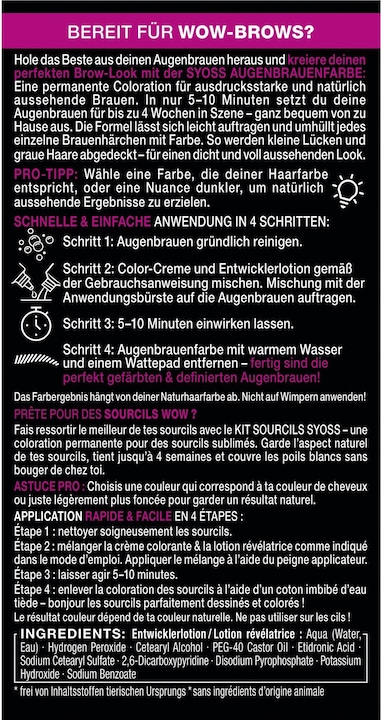 Produktbild Syoss Augenbrauen-Kit (Hellbraun)