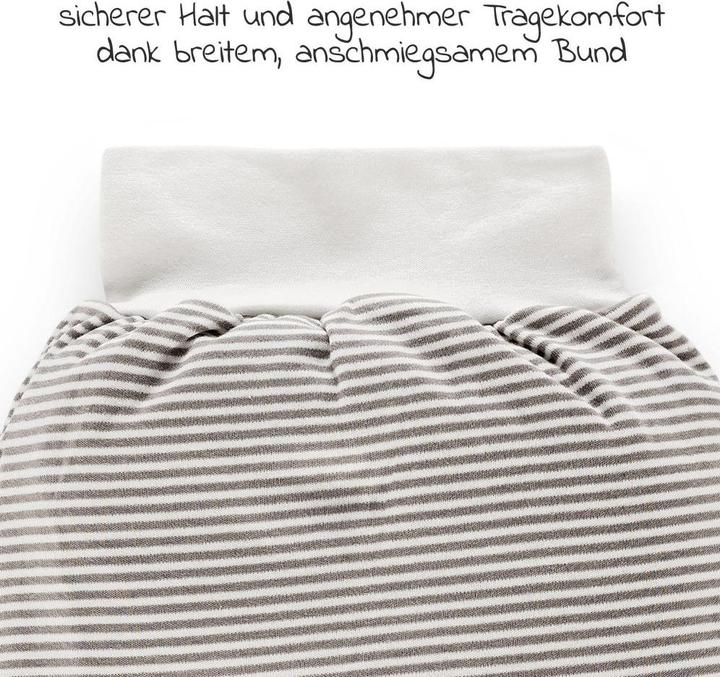 Actual product image La Loona LaLoona romper bag baby romper bag - white-taupe (50 cm, 0.5 TOG)