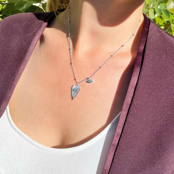 Immagine prodotto Candy Collana Nazar Eye, Argento 925 (Argento 925, 42 - 45 cm)