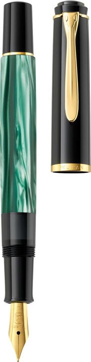 Produktbild Pelikan Füllhalter (Schwarz, Gold, Grün, Marmorfarbe, 1 x)