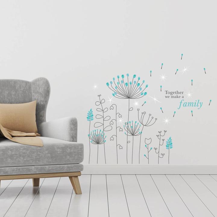 Actual product image Walplus Flowers (85.5 x 85.5 cm)