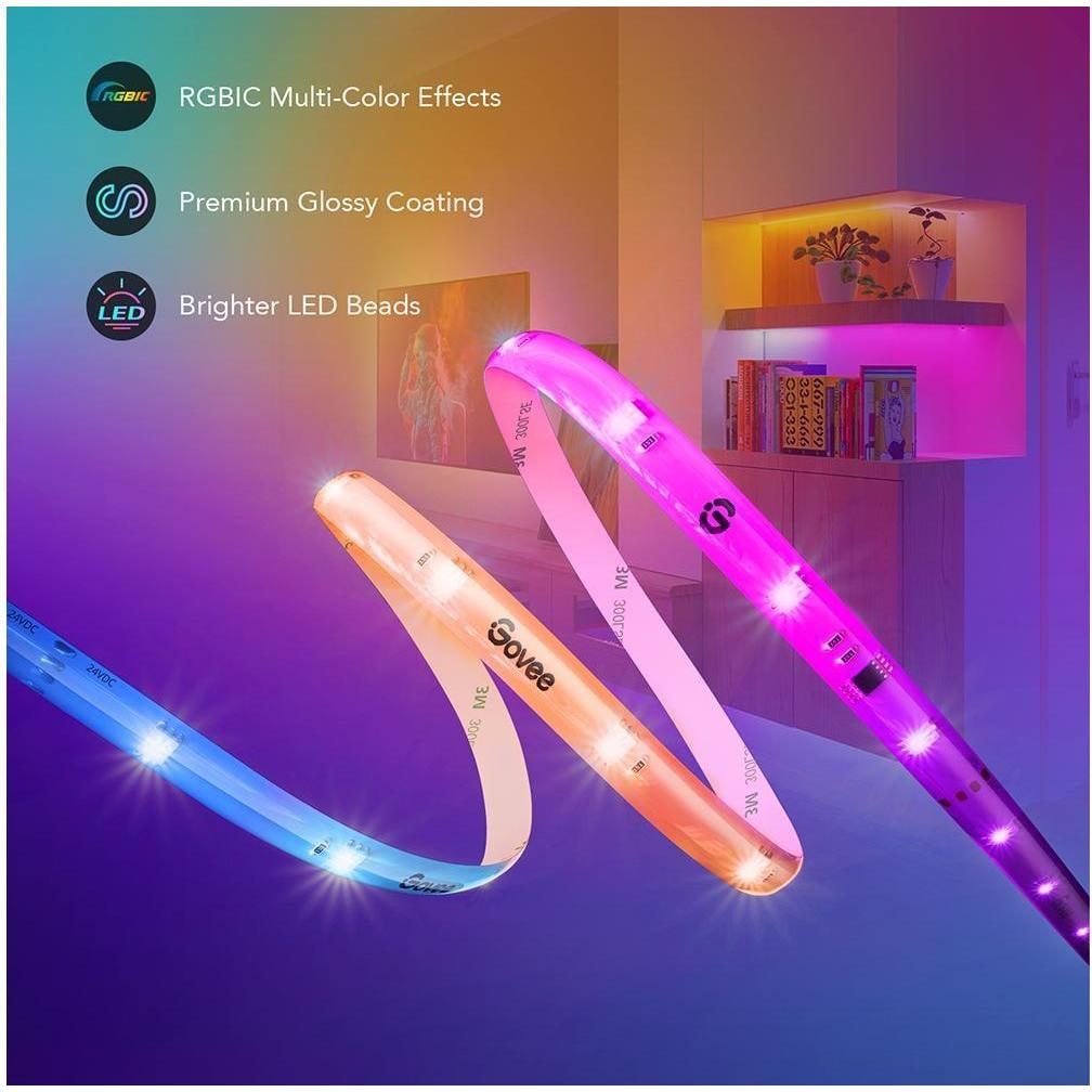 Thumbnail - Govee, LED Streifen, Smart (RGBIC, 500 cm, Indoor)