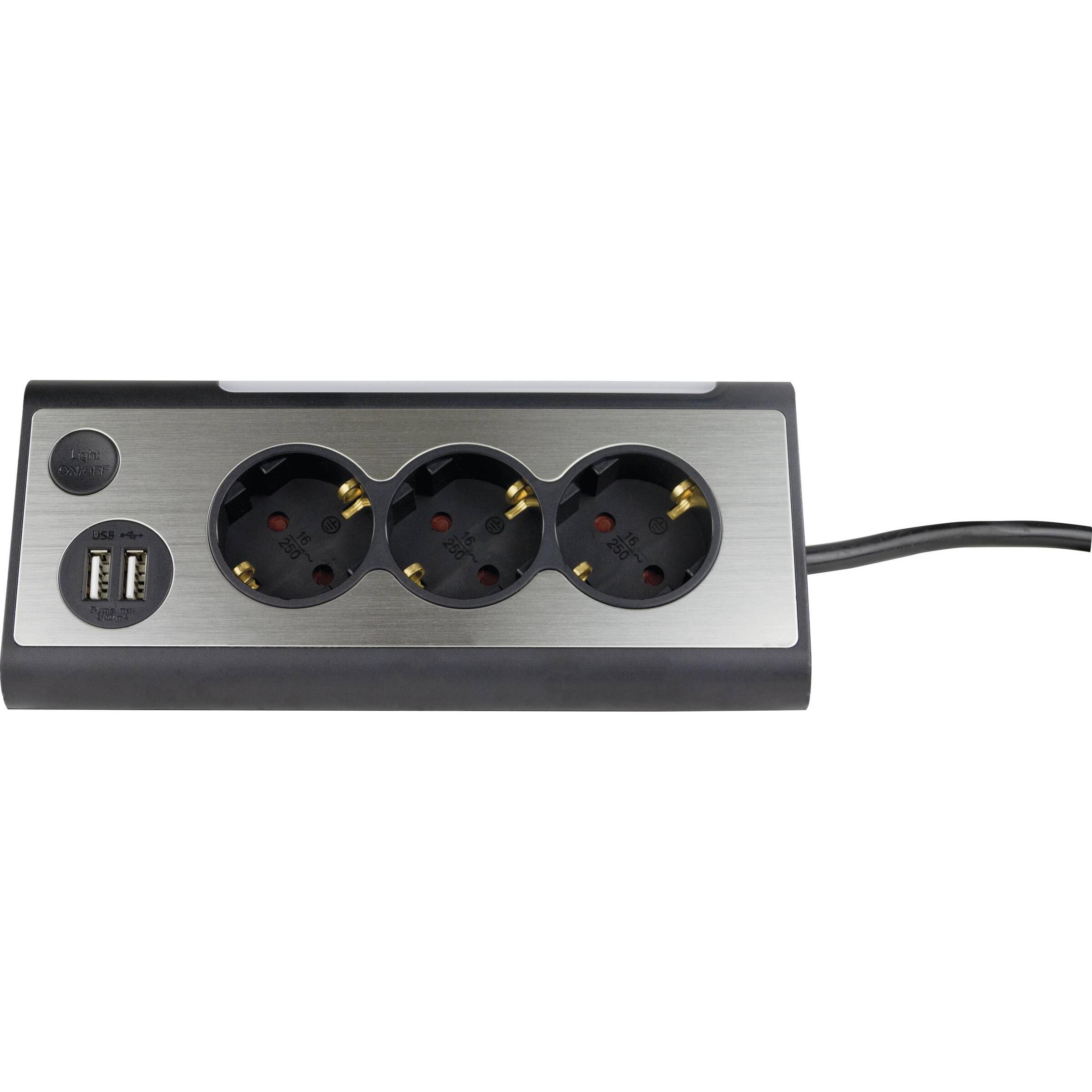 REV, Steckdosenleiste, Light Socket (3 x, 1.40 m)