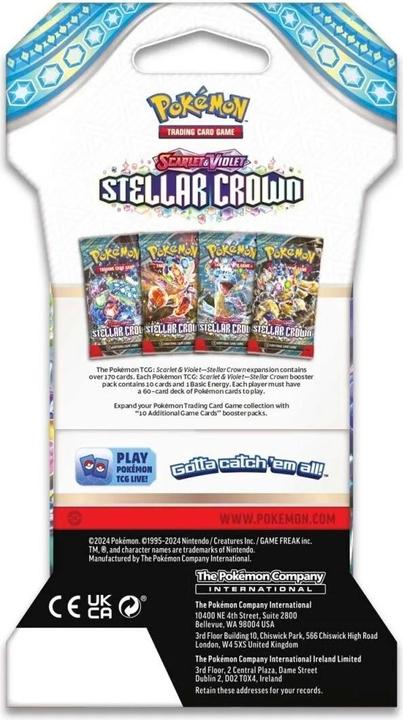 Produktbild Pokémon Stellar Crown (Englisch, Sleeved Booster Pack)