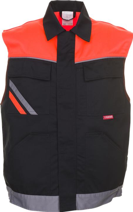 Produktbild Planam Weste schwarz/orange/zink M L (L)