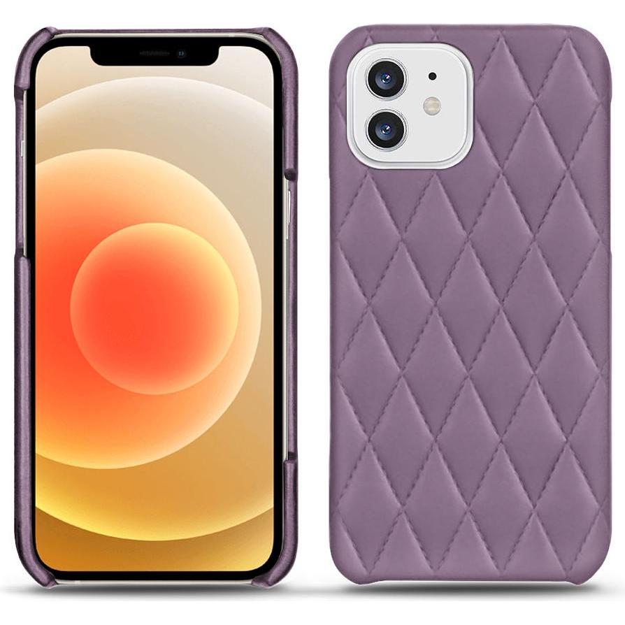 Noreve Lederschutzhülle (Apple iPhone 12 mini), Smartphone Hülle, Violett