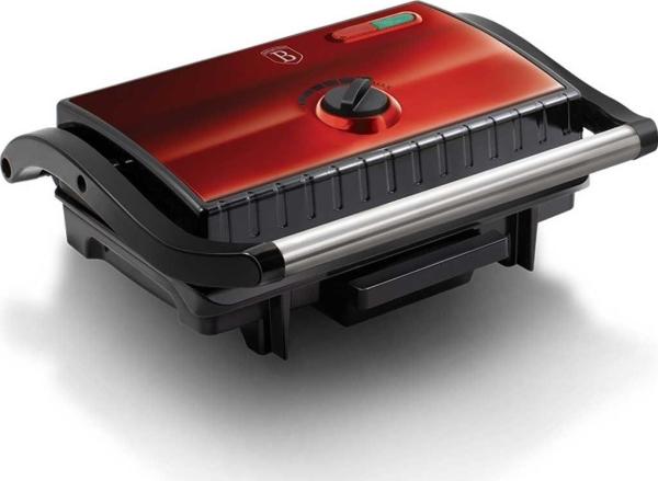 BerlingerHaus BH9060 Electric grill with oil drip pan Metallic Line Burgundy Ed