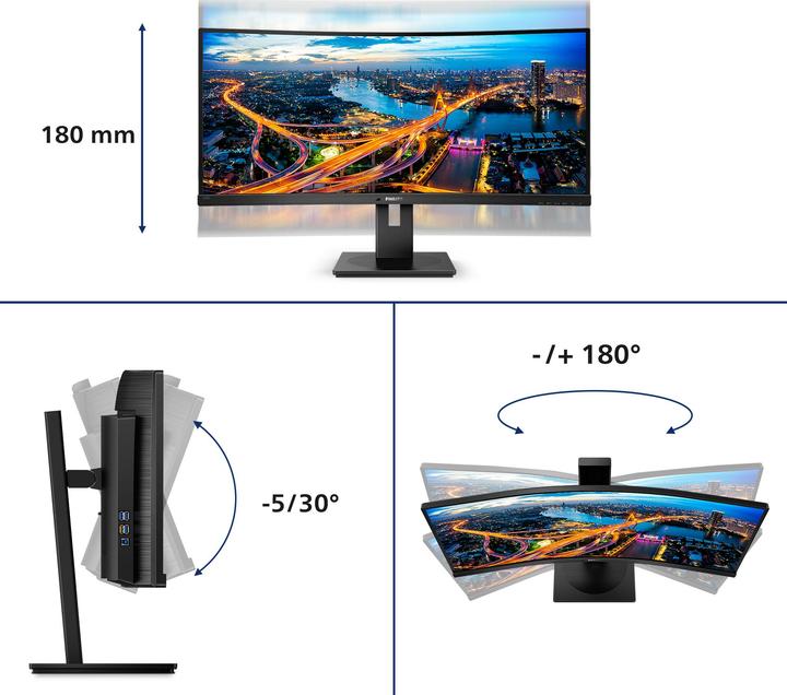 Produktbild Philips 345B1C/00 (3440 x 1440 Pixel, 34")