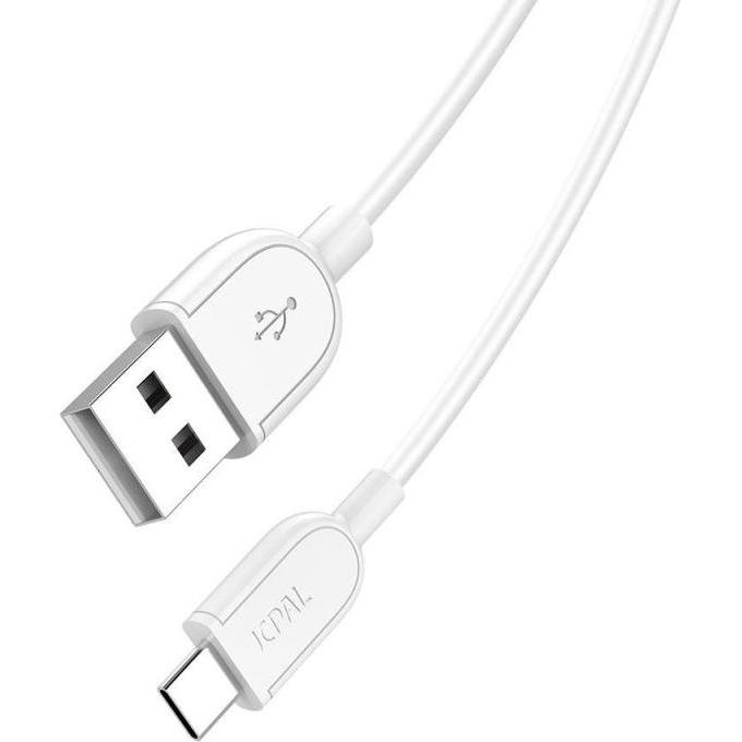 Thumbnail - JCPAL Classic USB-A to USB-C Cable 1m / 3.3 ft - White (1 m, USB 2.0), USB Kabel