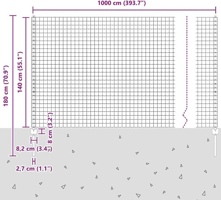Produktbild vidaXL Aussenbarriere