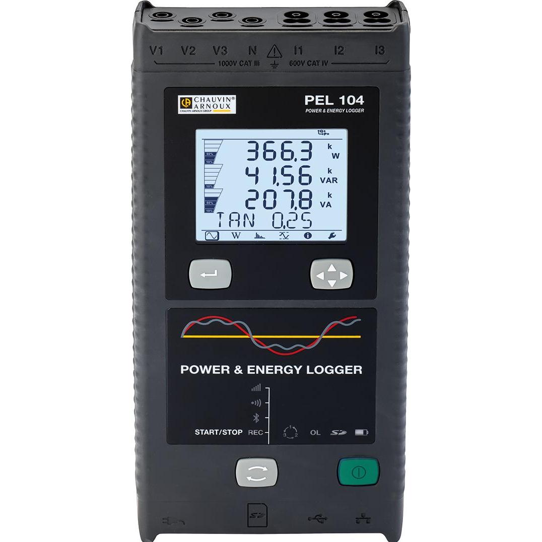 Chauvin Arnoux PEL 104 Netz-Analysegerät 3phasig mit Loggerfunktion (Analysator), Messtechnik