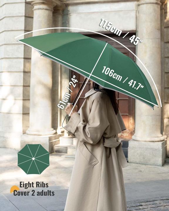 Produktbild Alopini Regenschirm Grosser sturmfester reflektierender Taschenschirm