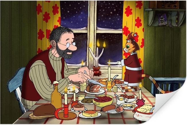 Pettersson und Findus dîner aux chandelles