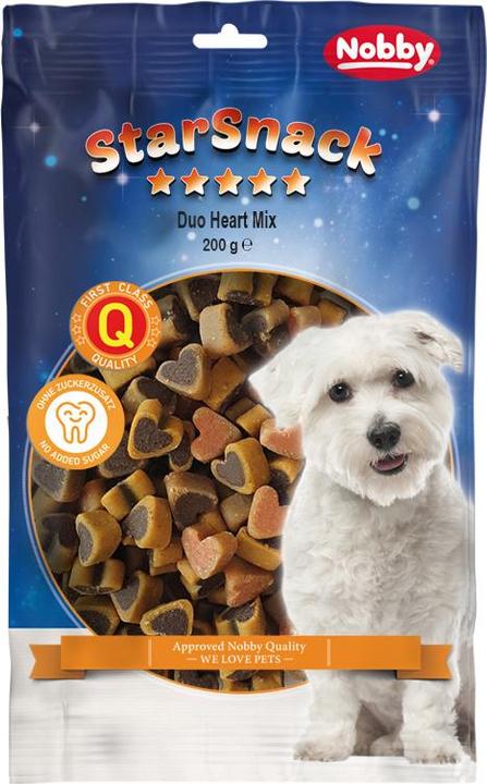 Actual product image Nobby StarSnack Duo Heart Mix (14 pcs., 200 g)