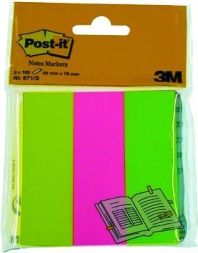 Image du produit Post-it Papiermarker (2,5 x 7,5 cm)