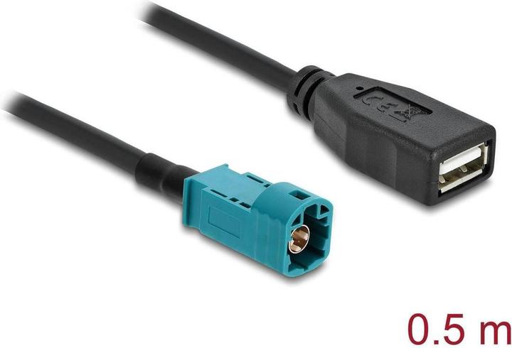 Delock Kabel HSD Z Stecker zu USB 2.0 Typ-A Buchse 0,5 m