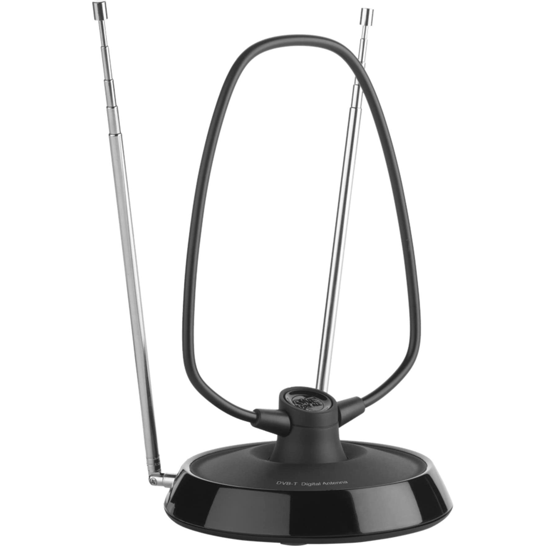 One for All Non Amplified Indoor Antenna Euro 21l (Zimmerantenne, DVB-T / -T2), SAT Spiegel + SAT Antennen, Schwarz