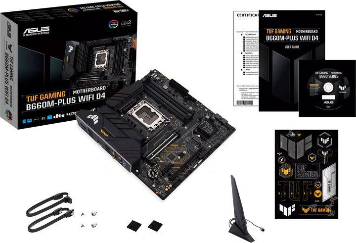 Produktbild ASUS TUF GAMING B660M-PLUS D4 (LGA 1700, Intel B660, mATX)
